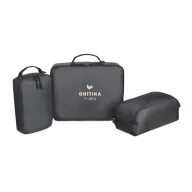   Set 3 gentute pentru bagaj, 2509E17290, Everestus, 38.1x8.9x30.5 cm, Poliester, Negru
