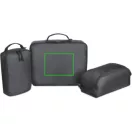 Set 3 gentute pentru bagaj, 2509E17290, Everestus, 38.1x8.9x30.5 cm, Poliester, Negru