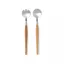 Set 2 tacamuri, Vinga, 42FEB232058, 5.5x28.5x2 cm, Lemn, Otel, Maro