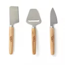 Set branzeturi, Vinga, 42FEB231623, 5.6x18x2 cm, Lemn, Otel, Maro