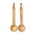 Set ustensile de servire, 2401E16459, Vinga, 21x6x1 cm, Lemn, Maro