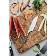   Cutit Santoku, Vinga, 42FEB232048, 25.5x3x1 cm, Otel, Argintiu