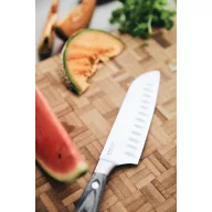   Cutit Santoku, Vinga, 42FEB232048, 25.5x3x1 cm, Otel, Argintiu