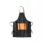 Sort de bucatarie, Vinga, 42FEB230677, Unisex, 90x70x0.5 cm, Bumbac, Negru