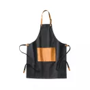 Sort de bucatarie, Vinga, 42FEB230677, Unisex, 90x70x0.5 cm, Bumbac, Negru