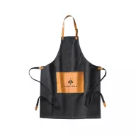   Sort de bucatarie, Vinga, 42FEB230677, Unisex, 90x70x0.5 cm, Bumbac, Negru