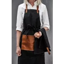 Sort de bucatarie, Vinga, 42FEB230677, Unisex, 90x70x0.5 cm, Bumbac, Negru