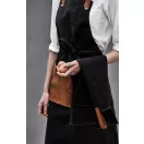 Sort de bucatarie, Vinga, 42FEB230677, Unisex, 90x70x0.5 cm, Bumbac, Negru