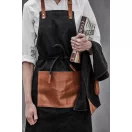 Sort de bucatarie, Vinga, 42FEB230677, Unisex, 90x70x0.5 cm, Bumbac, Negru