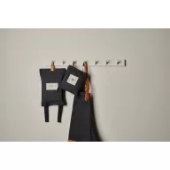   Sort de bucatarie, Vinga, 42FEB230677, Unisex, 90x70x0.5 cm, Bumbac, Negru