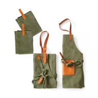   Sort de bucatarie, Vinga, 42FEB230679, Unisex, 90x70x0.5 cm, Bumbac, Verde
