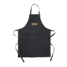 Sort de bucatarie, Vinga, 42FEB230682, Unisex, 90x70x0.5 cm, Bumbac, Negru