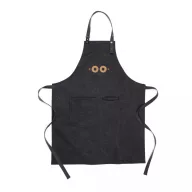   Sort de bucatarie, Vinga, 42FEB230682, Unisex, 90x70x0.5 cm, Bumbac, Negru