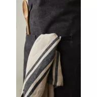   Sort de bucatarie, Vinga, 42FEB230682, Unisex, 90x70x0.5 cm, Bumbac, Negru
