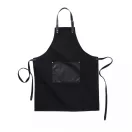 Sort de bucatarie, Vinga, 42FEB230680, Unisex, 90x70x0.5 cm, Bumbac, Negru