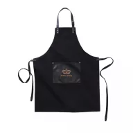   Sort de bucatarie, Vinga, 42FEB230680, Unisex, 90x70x0.5 cm, Bumbac, Negru