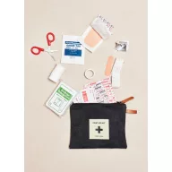   Mini trusa de prim ajutor, Vinga, 42FEB232718, 16x12x2 cm, Bumbac, Negru