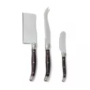Set 3 cutite branzeturi, Vinga, 42FEB232034, 26.8x13.6x2.5 cm, Otel, Argintiu