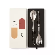   Set 2 tacamuri, Vinga, 42FEB232057, 25.7x5x0.5 cm, Otel, Argintiu