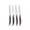 Set 4 cutite de carne, Vinga, 42FEB232035, 26.5x3x2.5 cm, Otel, Argintiu