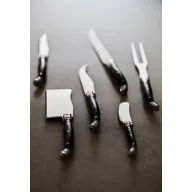   Set 4 cutite de carne, Vinga, 42FEB232035, 26.5x3x2.5 cm, Otel, Argintiu