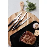  Set 4 cutite de carne, Vinga, 42FEB232035, 26.5x3x2.5 cm, Otel, Argintiu