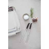   Set cutit si furca, Vinga, 42FEB232036, 30.5x8.5x2.8 cm, Otel, Argintiu