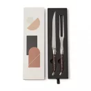 Set cutit si furca, Vinga, 42FEB232036, 30.5x8.5x2.8 cm, Otel, Argintiu