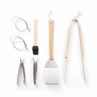 Spatula, Vinga, 42FEB230386, 38x2.5x8 cm, Otel, Lemn, Maro