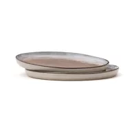   Set 2 farfurii 20 cm, 2401E16653, Vinga, 20x20x1 cm, Gresie, Alb