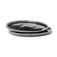   Set 2 farfurii 26.5 cm, 2401E16654, Vinga, 26.5x26.5x1.5 cm, Gresie, Negru