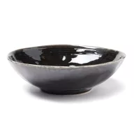  Bol adanc 30 cm, 2401E16649, Vinga, 30x30x9 cm, Gresie, Negru