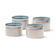   Set 4 boluri mici, 2401E16643, Vinga, 7.5x7.5x5 cm, Gresie, Alb