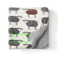 Patura 2401E16676, Vinga, 170x130x0.4 cm, Poliester, Alb