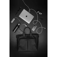   Geanta laptop, Vinga, 42FEB230058, 15 inch, 40x17.5x37.5 cm, Poliuretan, Negru