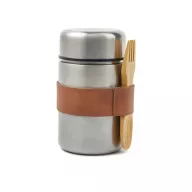   Termos pentru mancare, Vinga, 42FEB232531, 1000 ml, 8.8x8.8x15.2 cm, Otel, Argintiu