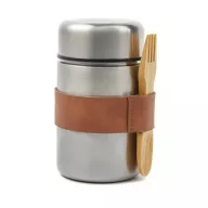   Termos pentru mancare, Vinga, 42FEB232531, 1000 ml, 8.8x8.8x15.2 cm, Otel, Argintiu