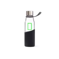   Sticla de apa bidon sport, Vinga, 42FEB231075, 550 ml, 23.5xØ6.5 cm, Sticla, Negru