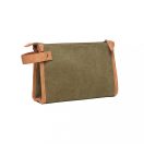 Geanta cosmetice, Vinga, 42FEB232120, 18x7x27 cm, Bumbac, Verde