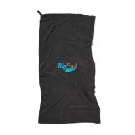   Prosop fitness absorbant, Vinga, 42FEB234993, 140 x 70 x 1 cm, Microfibra, Negru