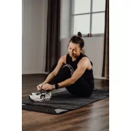   Prosop fitness absorbant, Vinga, 42FEB234993, 140 x 70 x 1 cm, Microfibra, Negru