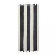   Prosop de plaja, 2401E16684, Vinga, 180x80x0.5 cm, Bumbac, Negru