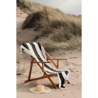   Prosop de plaja, 2401E16684, Vinga, 180x80x0.5 cm, Bumbac, Negru