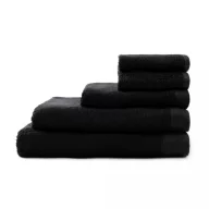   Prosop de baie, 2401E16504, Vinga, 140x70x0.5 cm, Bumbac, Negru