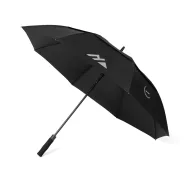   Umbrela de buzunar, Nordic Drift, 2610E18614, 94xØ123 cm, rPET, Fibra de sticla, Negru