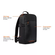   Rucsac sport casual 16L, Nordic Drift, 2610E19190, 27x14x45.5 cm, rPET, Negru