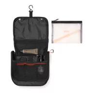   Geanta de cosmetice, Nordic Drift, 2610E19120, Compartimentata, Cu agatatoare, Cu maner, 21x8x22 cm, rPET, Negru