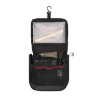   Geanta de cosmetice, Nordic Drift, 2610E19120, Compartimentata, Cu agatatoare, Cu maner, 21x8x22 cm, rPET, Negru