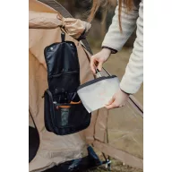   Geanta de cosmetice, Nordic Drift, 2610E19120, Compartimentata, Cu agatatoare, Cu maner, 21x8x22 cm, rPET, Negru