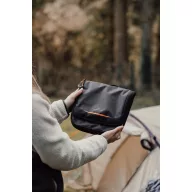   Geanta de cosmetice, Nordic Drift, 2610E19120, Compartimentata, Cu agatatoare, Cu maner, 21x8x22 cm, rPET, Negru